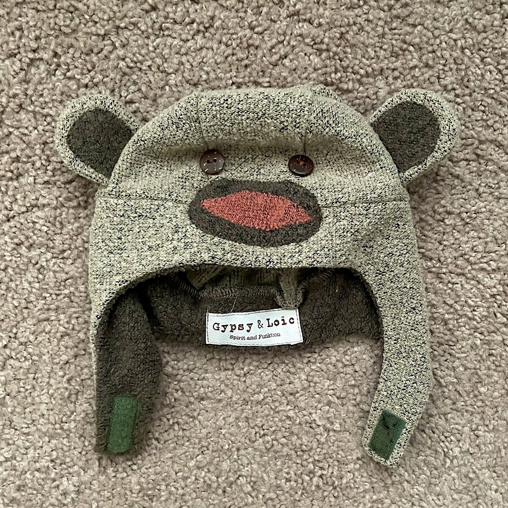 Sock monkey hat